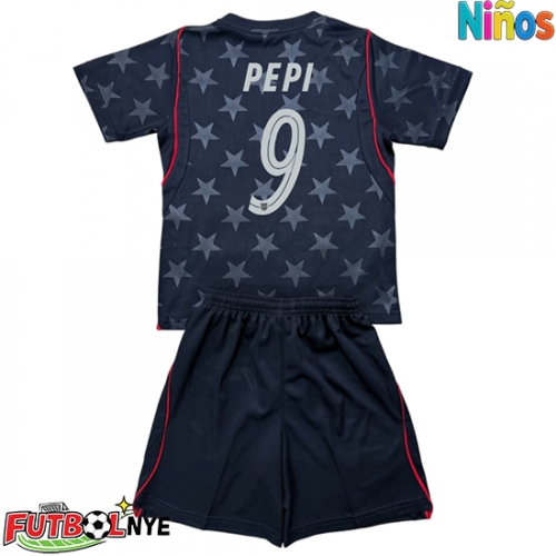 Camiseta Estados Unidos Ricardo Pepi #9 Visitante Equipación para niños Mundial 2026 manga corta (+ pantalones cortos)